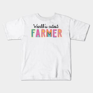 Farmer Gifts | World's cutest Farmer Kids T-Shirt